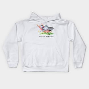 Happy vegan thanksgiving Kids Hoodie